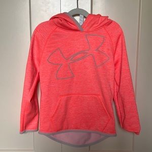 Under armor neon orange hoodie
